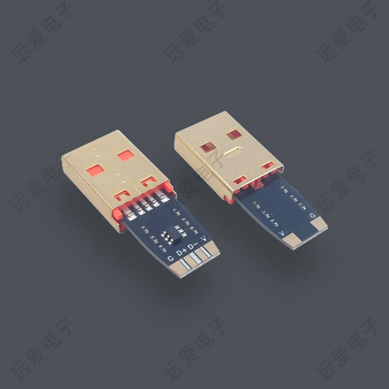 USB-AM5PIN夹板式全兼容插头
