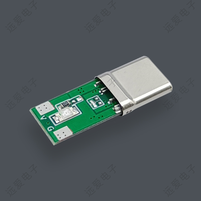 帶雙面大LED提示燈USB-C快充公頭