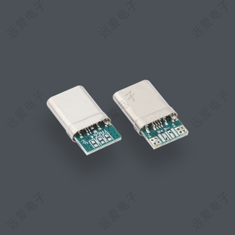 TYPE-C2.0四芯数据线公头连接器