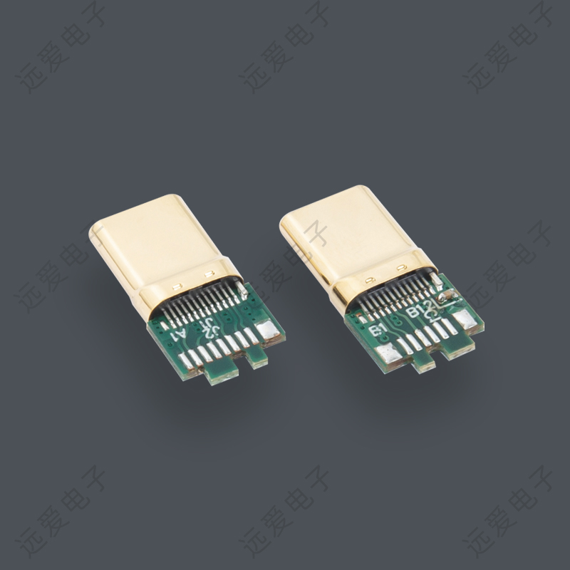 type-c3.1满Pin十六芯数据线公头