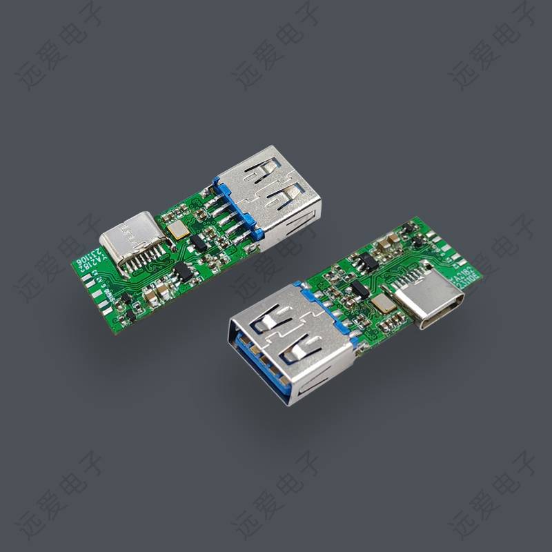 USB AF3.0母+TYPEC母转接板(带OTG)